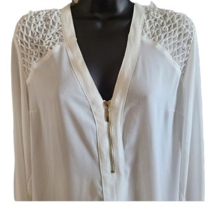 Express sz med semi sheer top /
